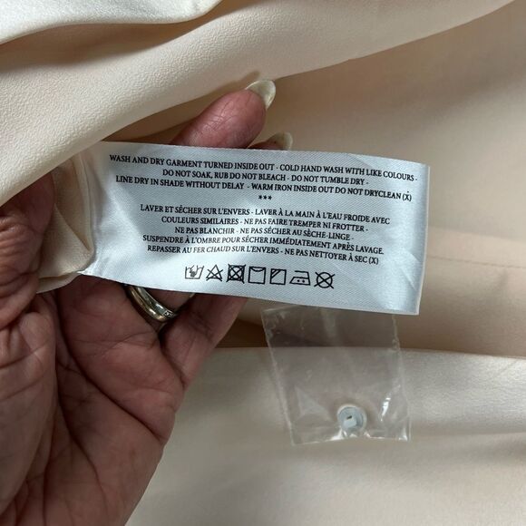 Cameo Halter/Bareback Satin Mini Dress - Picture 10 of 12